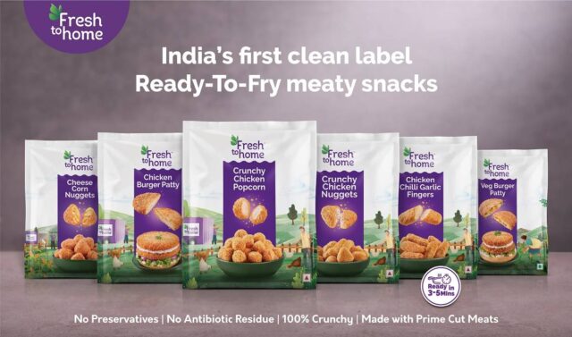 FreshToHome expands its product line and introduces India's first clean label ready-to-fry meaty snacks.