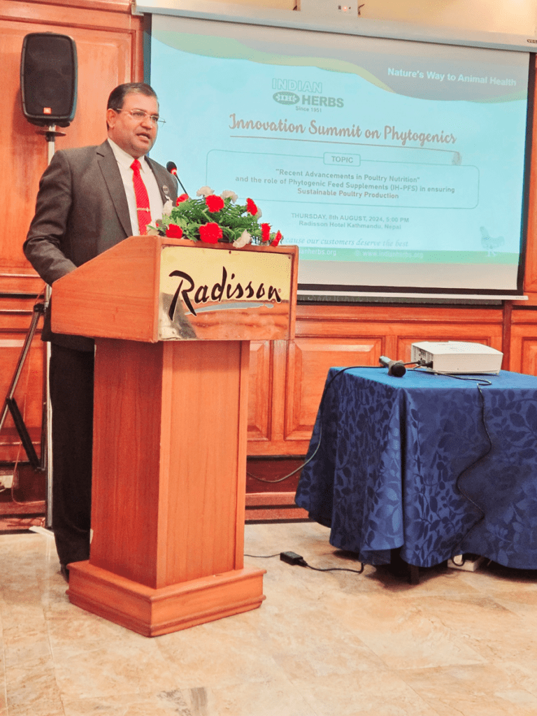 Dr. Umesh Dahal, Dir. Gen. of Dep. of Livestock Services of Nepal, Chief Guest giving his presentation