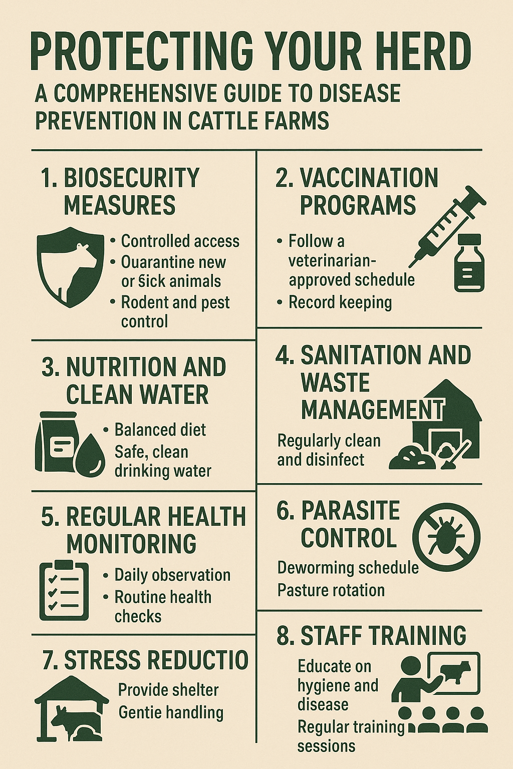 Protecting Your Herd: A Comprehensive Guide to Disease Prevention in Cattle Farms